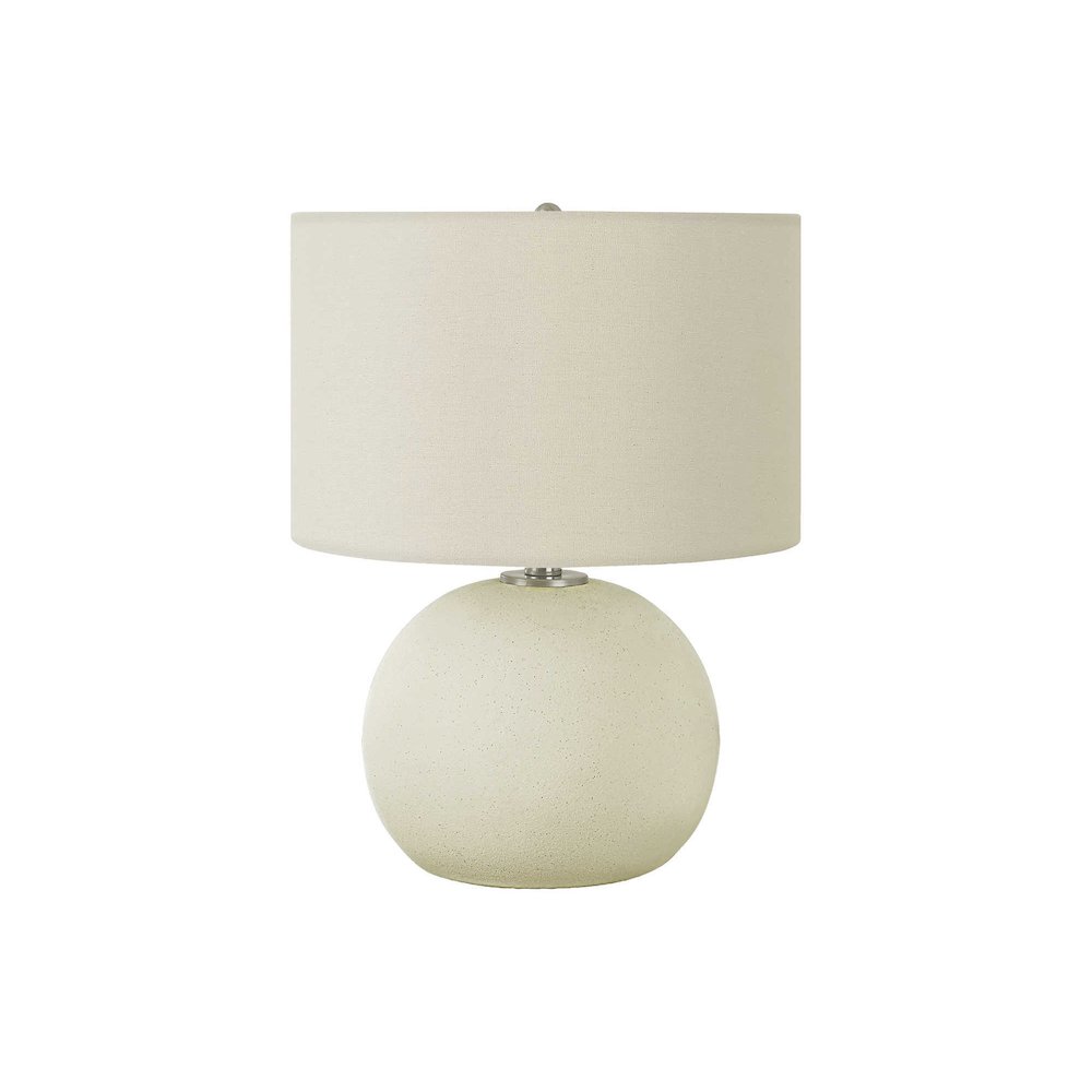 Belenus - Lighting 18"H Table Lamp Ivory / Cream Shade Cream Ceramic