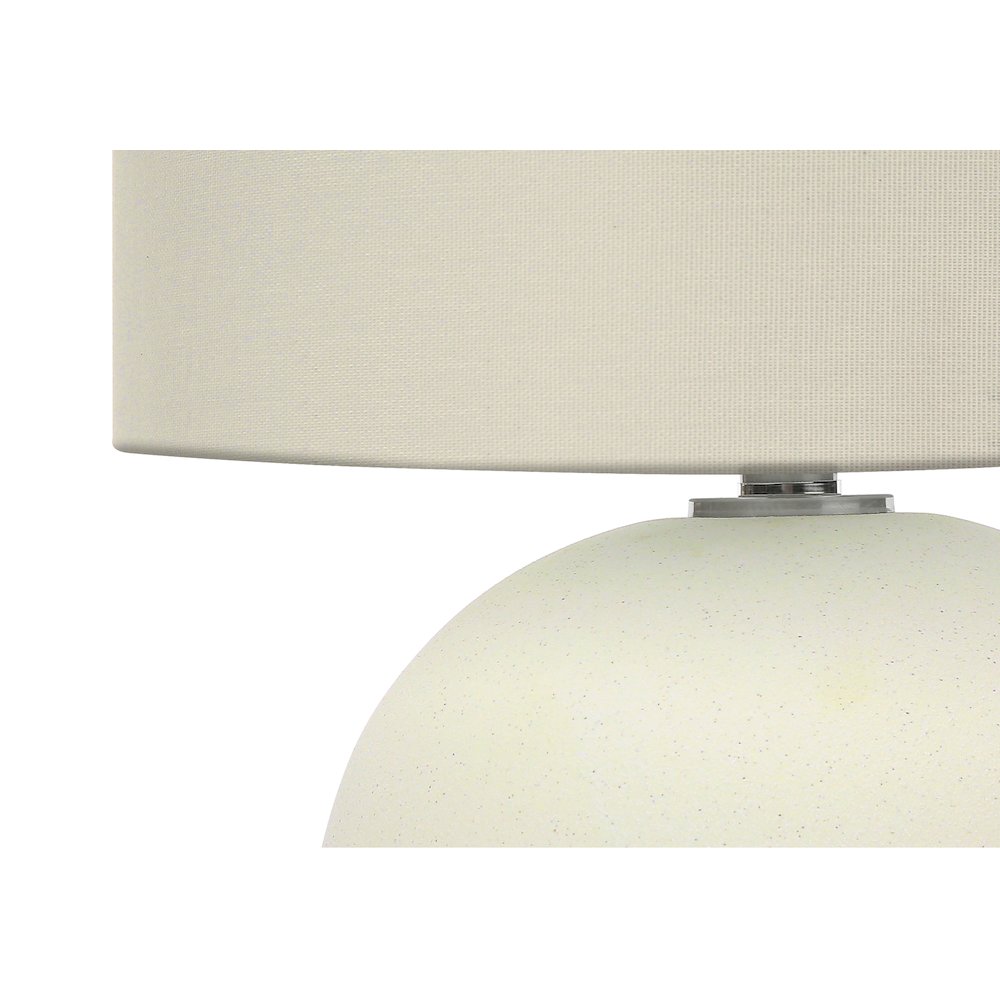 Belenus - Lighting 18"H Table Lamp Ivory / Cream Shade Cream Ceramic