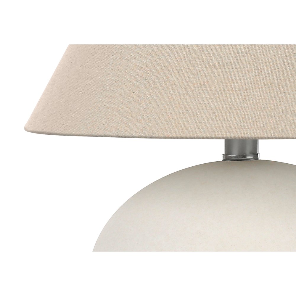 Quintus - Lighting 16"H Table Lamp Cream Shade Cream Ceramic Contemporary