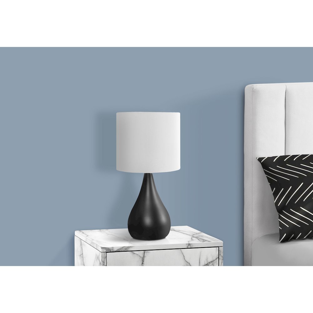 Wickham - Lighting Set Of 2 18"H Table Lamp Black Metal Ivory
