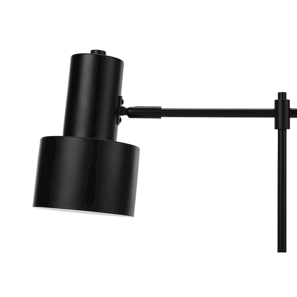 Camilo - Lighting 21"H Table Lamp Usb Port Included Black Metal Black