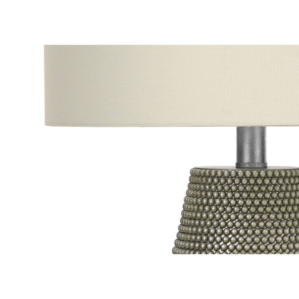 Dalinda - Lighting 24"H Table Lamp Grey Resin Ivory / Cream Shade