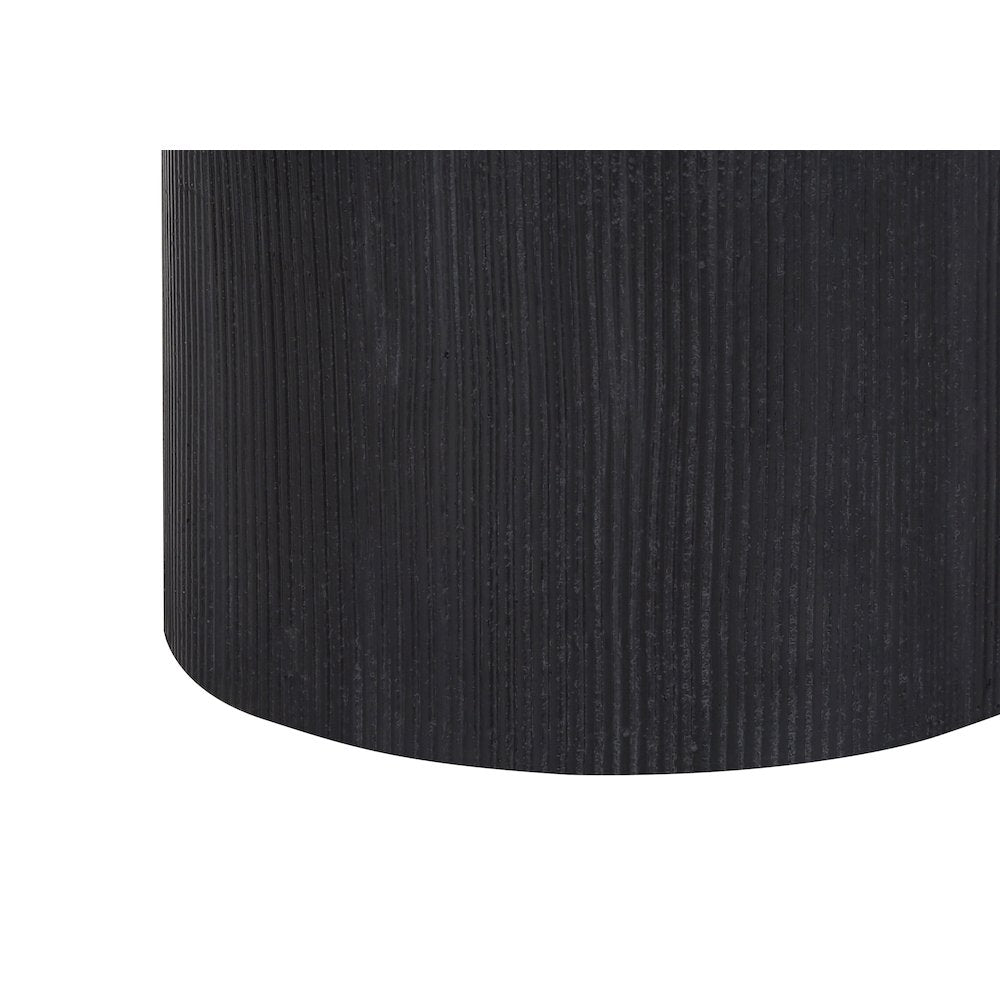 Elettra - Lighting 24"H Table Lamp Black Concrete Ivory / Cream Shade