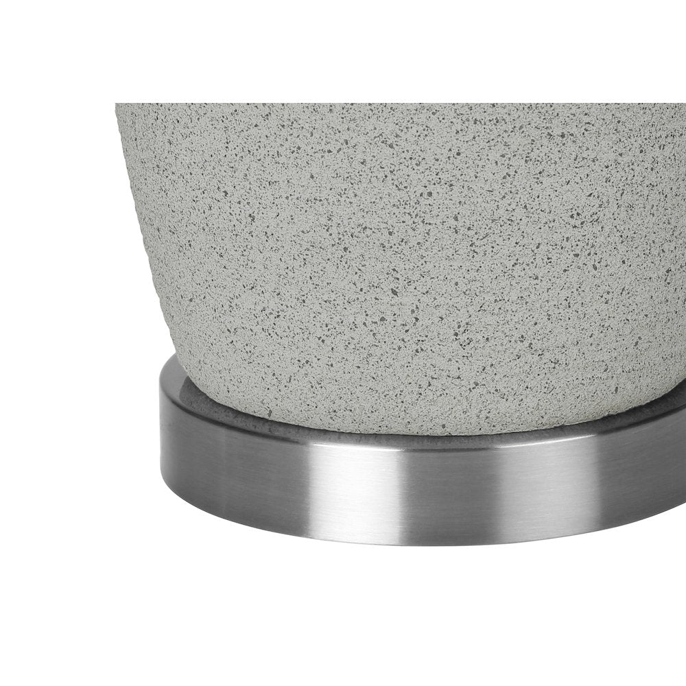 Seana - Lighting 25"H Table Lamp Grey Ceramic Grey Shade Modern