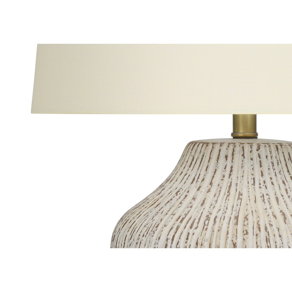 Sumana - Lighting 26"H Table Lamp Cream Ceramic Ivory / Cream Shade