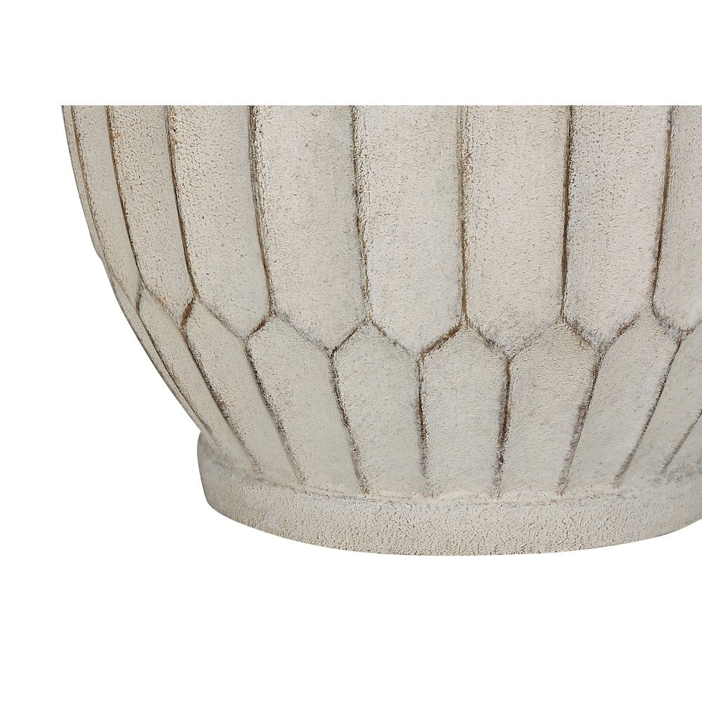 Junius - Lighting 24"H Table Lamp Cream Resin Ivory / Cream Shade