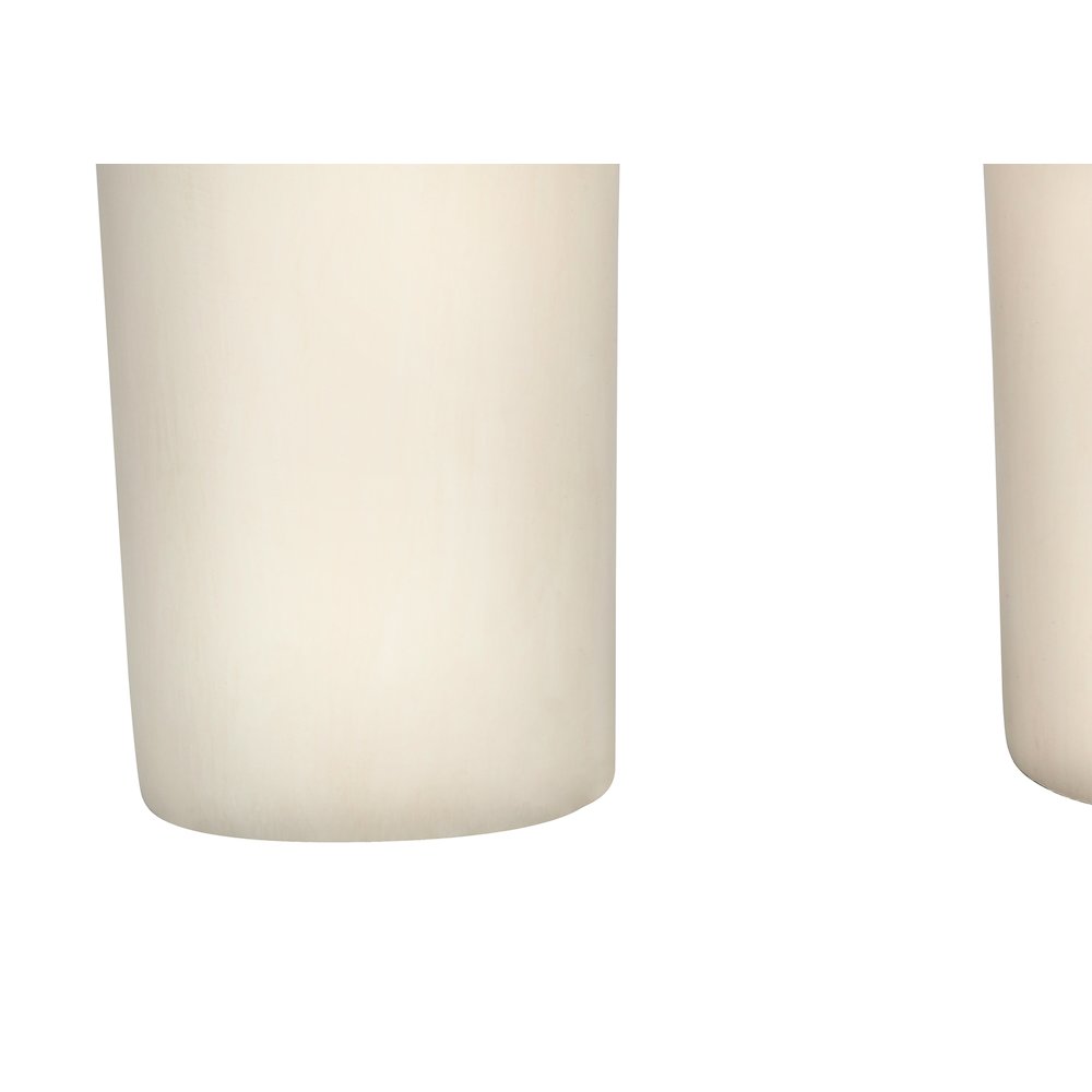 Barossa - Lighting 25"H Table Lamp Cream Resin Beige Shade Modern