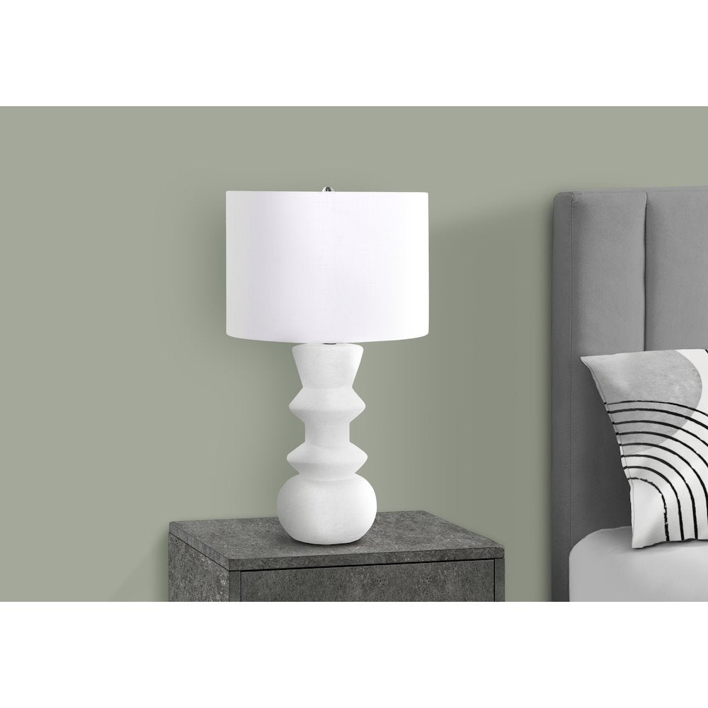 Cardinal - Lighting 26"H Table Lamp Cream Ceramic Ivory / Cream Shade