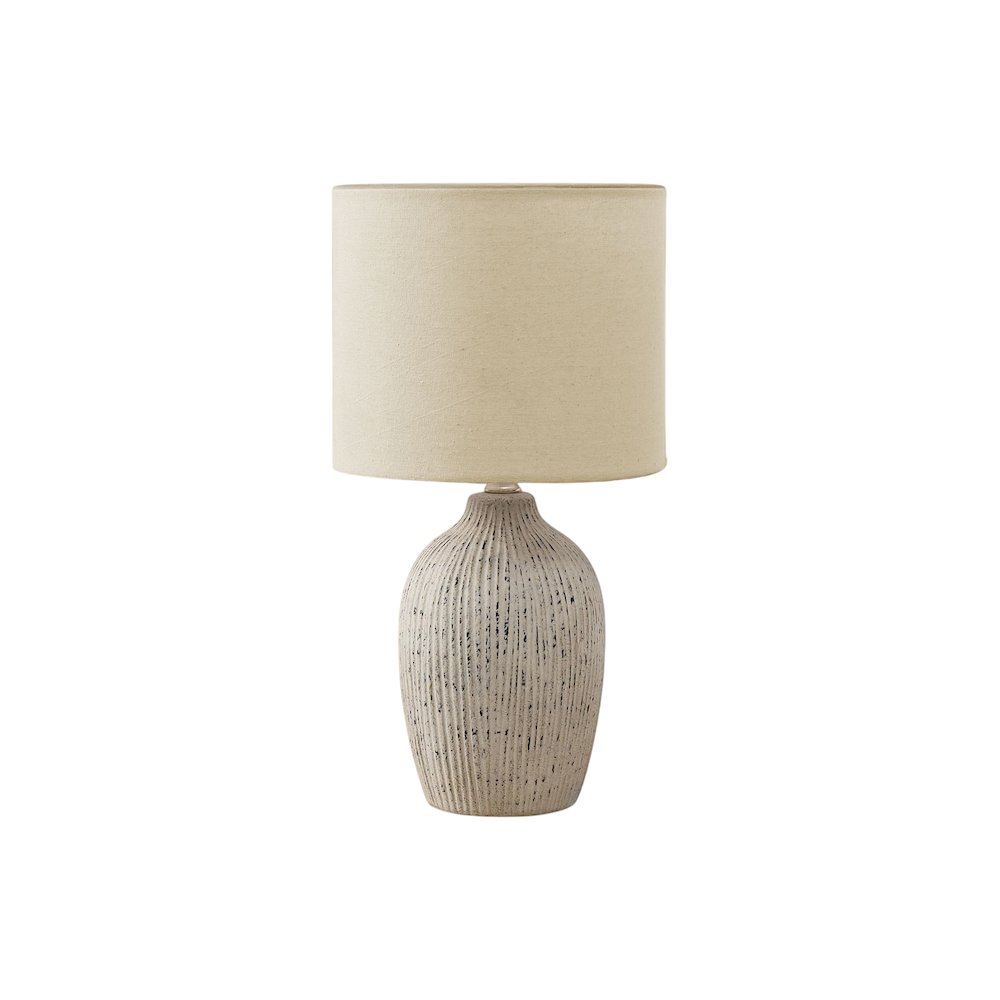 Ridgely - Lighting Table Lamp 18"H Beige Ceramic Beige Shade Contemporary