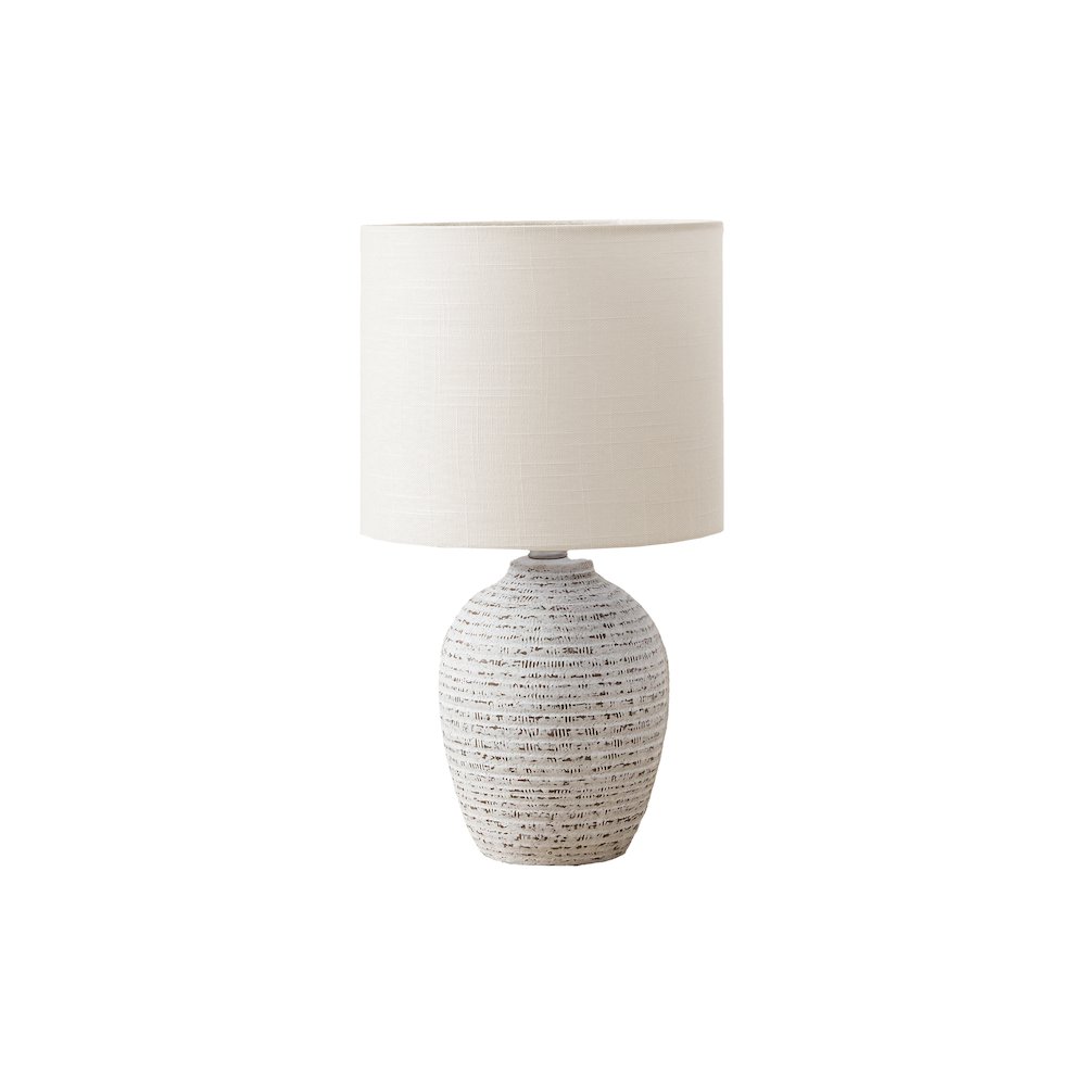 Lanica - Lighting 17"H Table Lamp Ivory Ceramic Ivory / Cream Shade