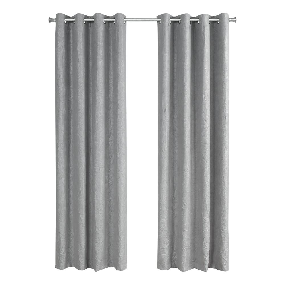 Azmi - Curtain Panel 2pcs Set 54"W X 95"L Room Darkening Grommet