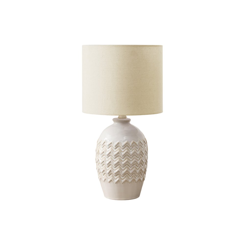 Helina - Lighting Table Lamp 19"H Ivory Ceramic Ivory / Cream Shade
