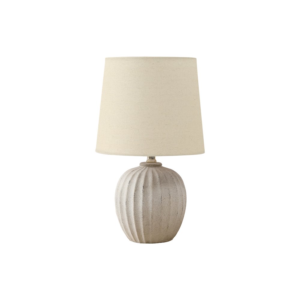 Naylor - Lighting 19"H Table Lamp Beige Resin Beige Shade Transitional