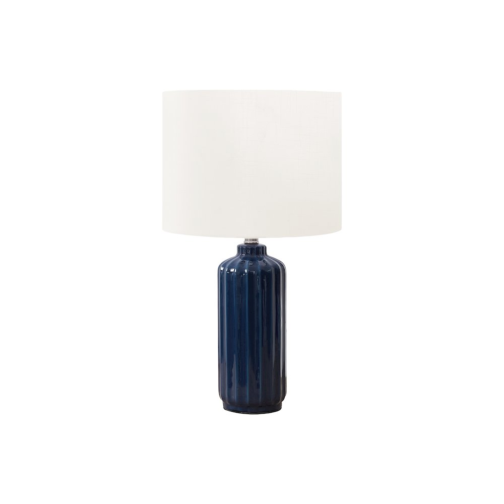 Lavada - Lighting 23"H Table Lamp Blue Ceramic Ivory / Cream Shade