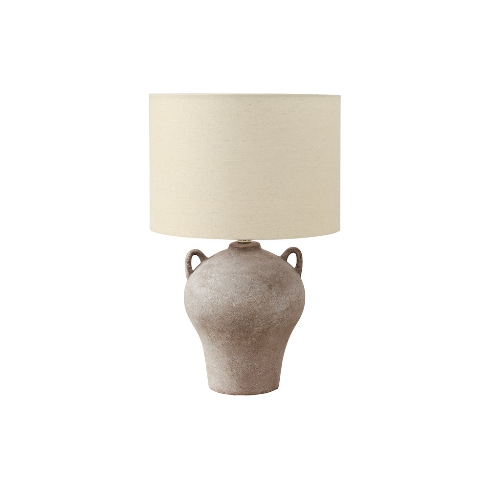 Kalcya - Lighting 22"H Table Lamp Beige Ceramic Beige Shade Transitional