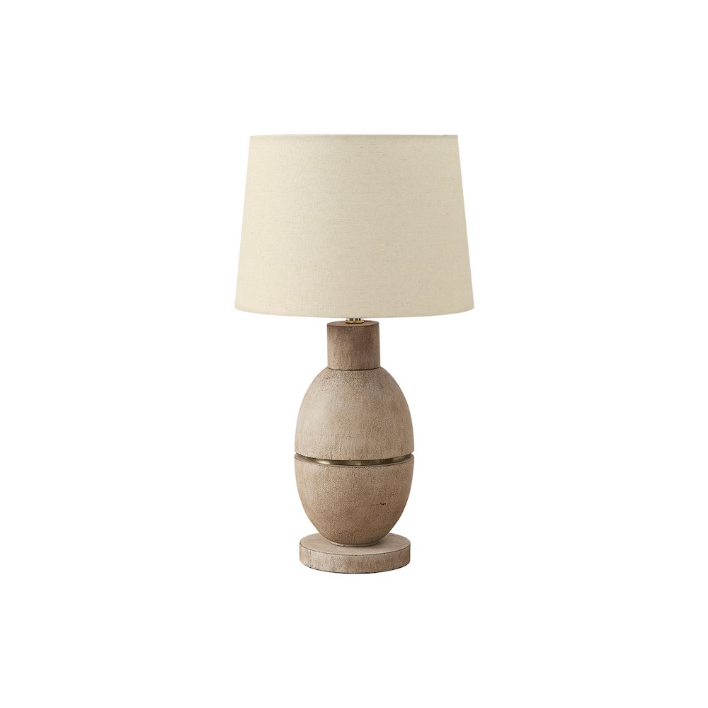 Revonda - Lighting 25"H Table Lamp Beige Resin Beige Shade Contemporary Modern