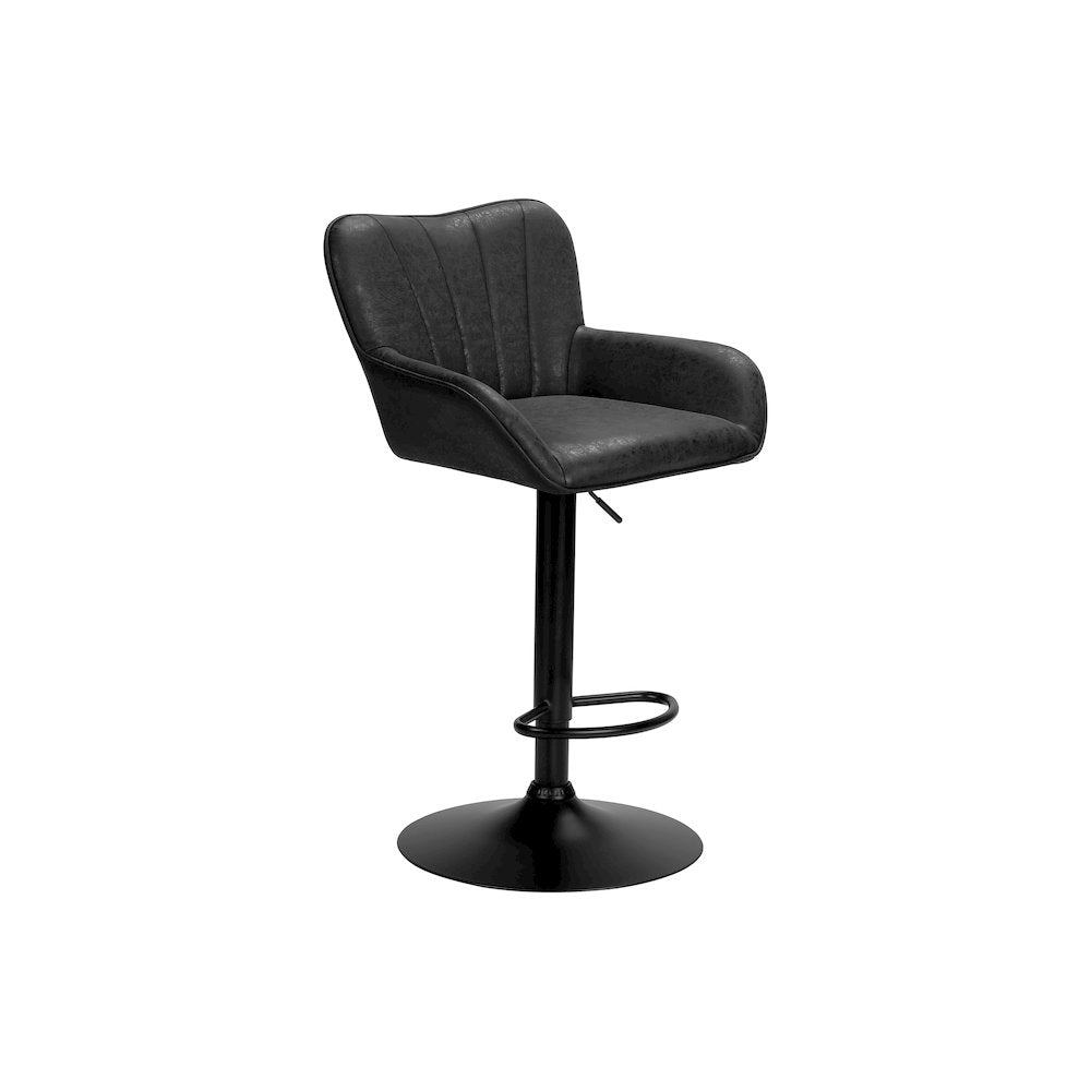 Boomer - Barstool Set Of 2 Swivel Adjustable Bar Height Counter Height
