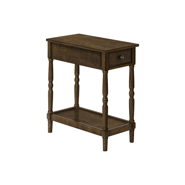 Delora - Accent Table 2 Tier End Side Table Nightstand Bedroom Narrow