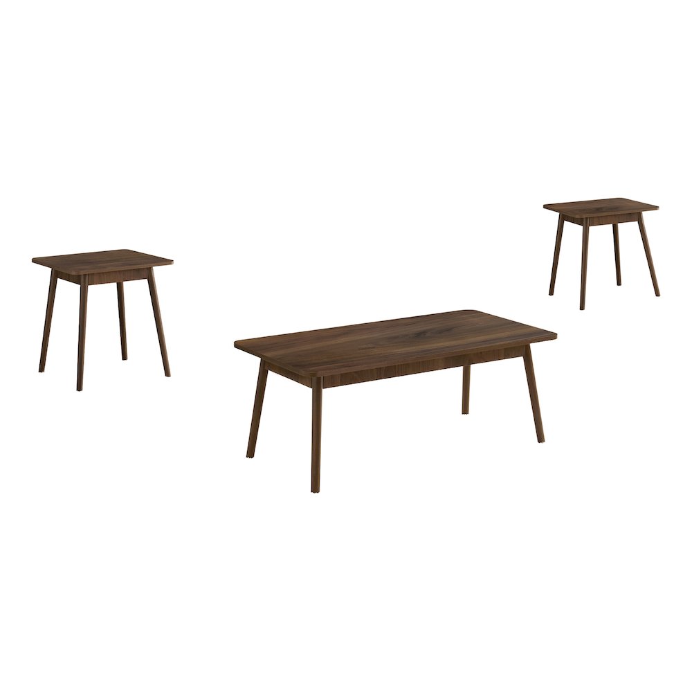 Halia - Table Set 3pcs Set Coffee End Side Accent Living Room