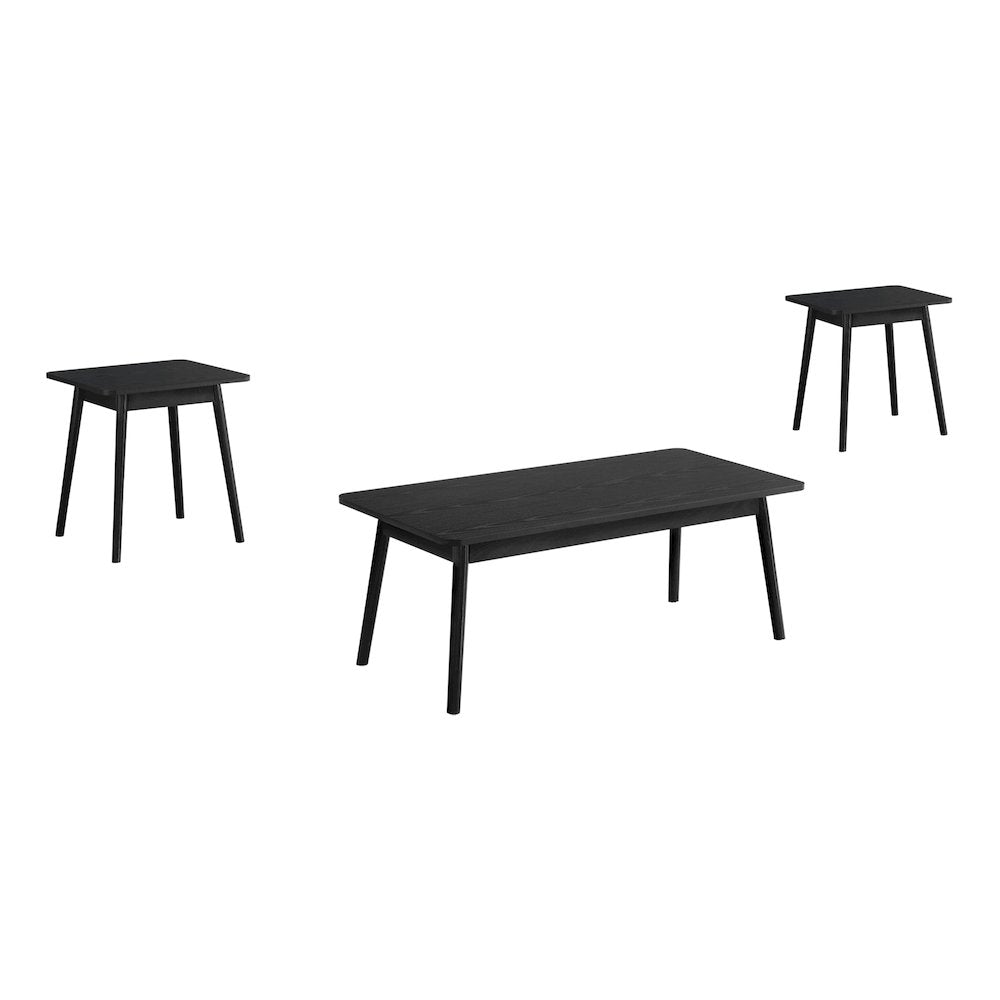 Caspia - Table Set 3pcs Set Coffee End Side Accent Living Room
