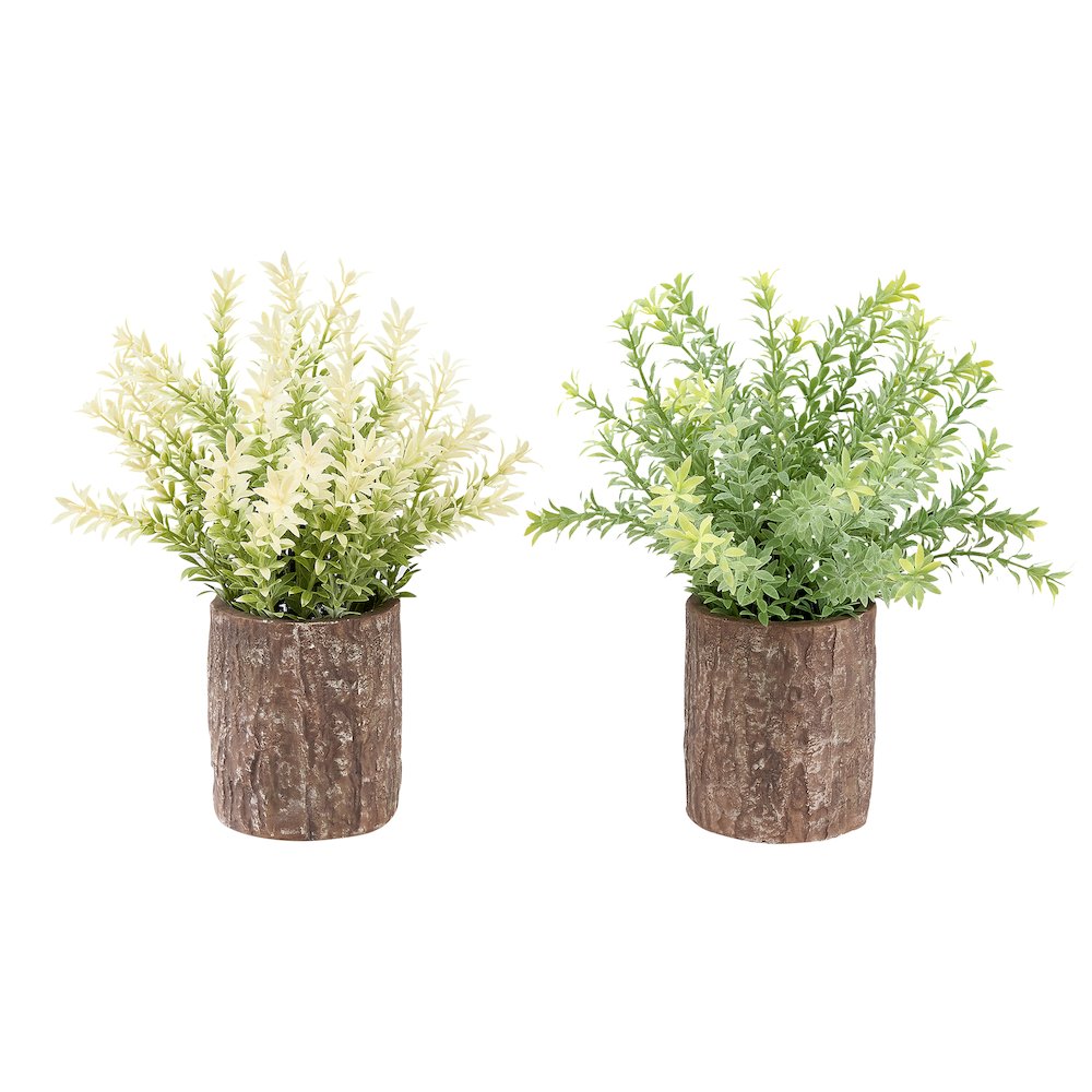 Graceland - Artificial Plant Set Of 2 12" Tall Mullberry Grass Table