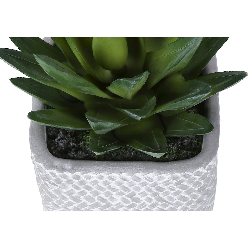 Ballerina - Artificial Plant Set Of 2 8" Tall Succulent Table Grey