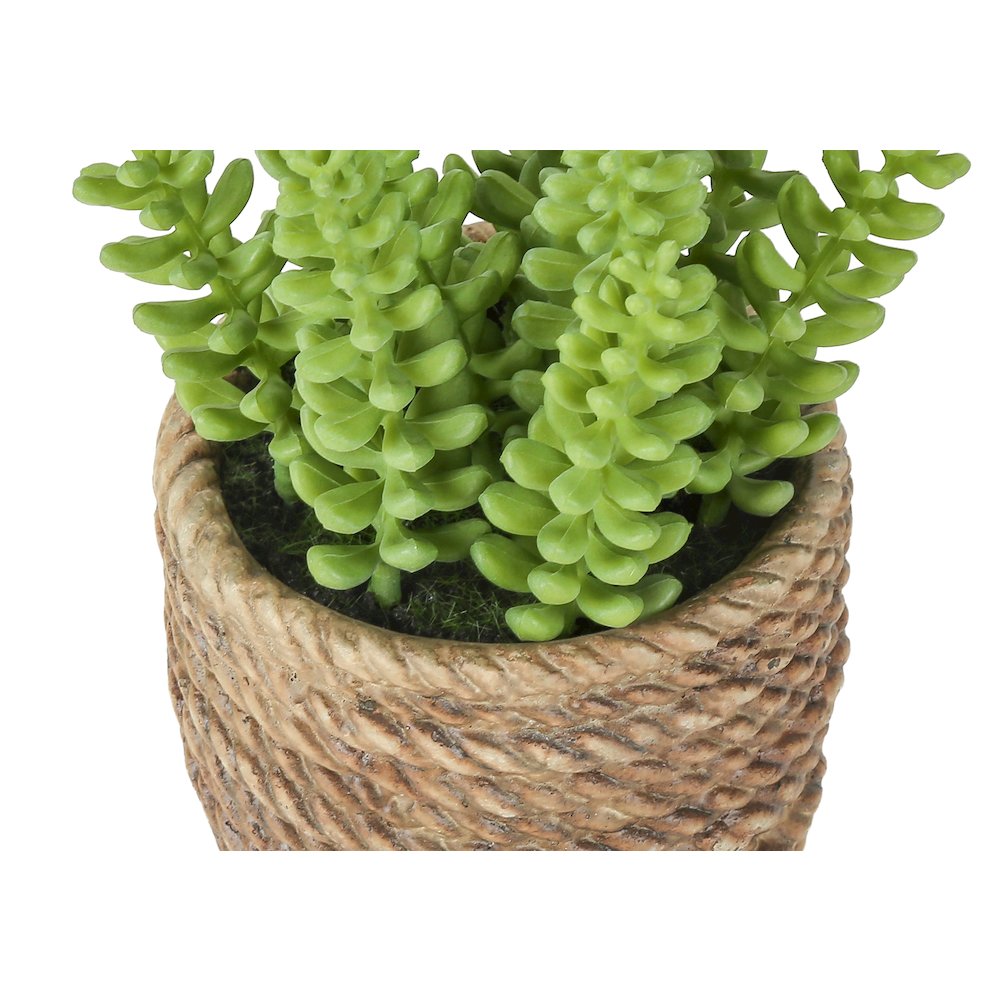 Sherwin - Artificial Plant Set Of 2 7" Tall Succulent Table Brown
