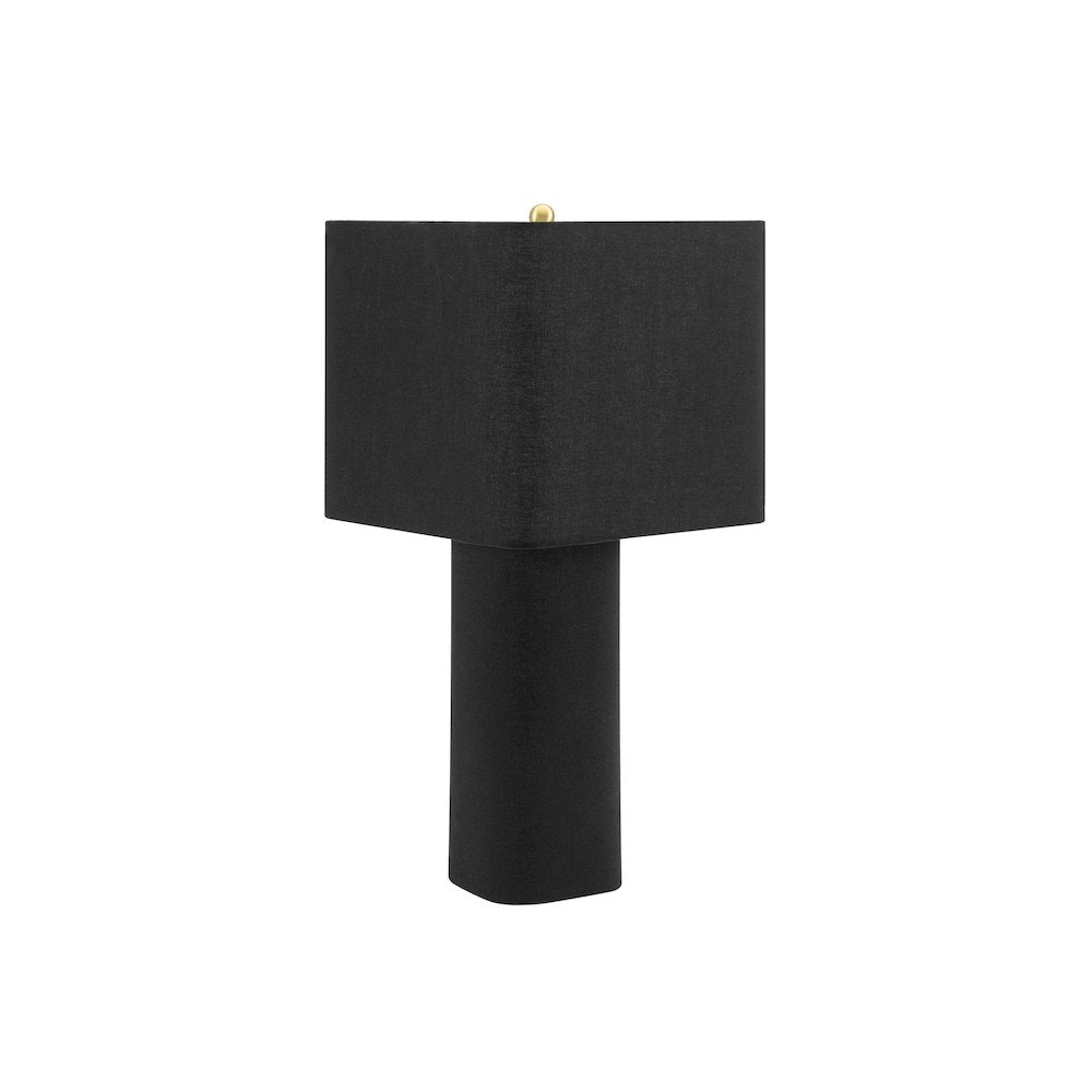 Lighting, 24""H, Table Lamp, Black Linen, Contemporary