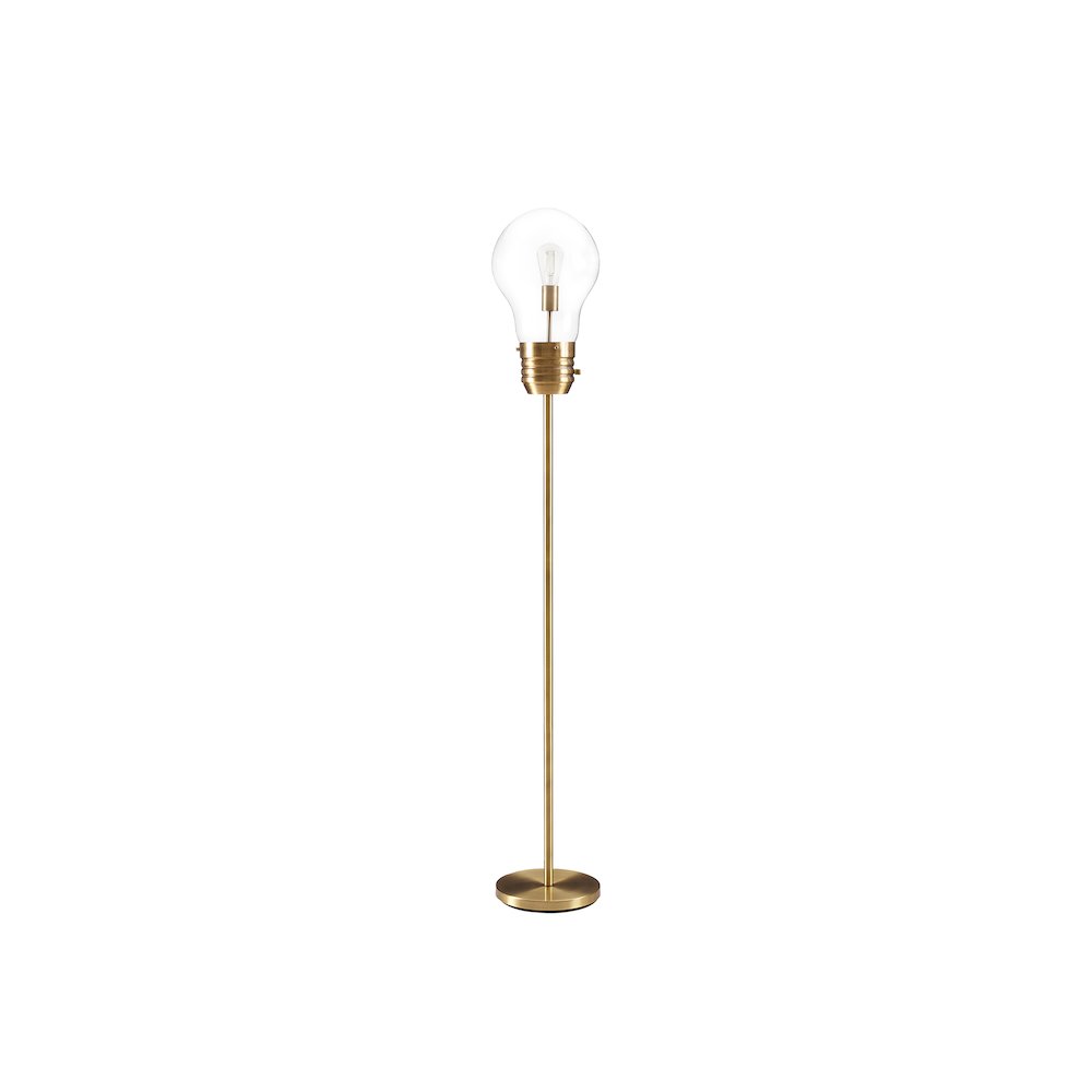 Milagra - Lighting 71"H Floor Lamp Brass Metal Contemporary