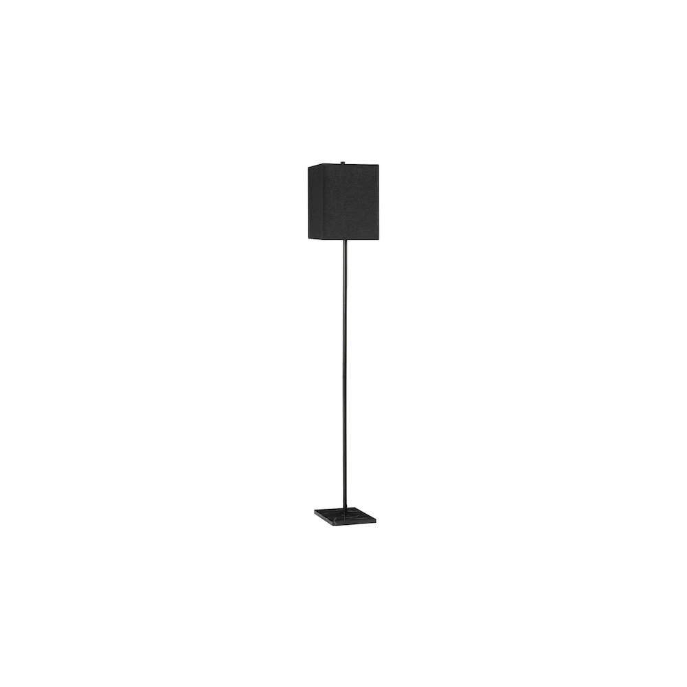Lighting, 62""H, Floor Lamp, Black Metal, Black Shade, Contemporary
