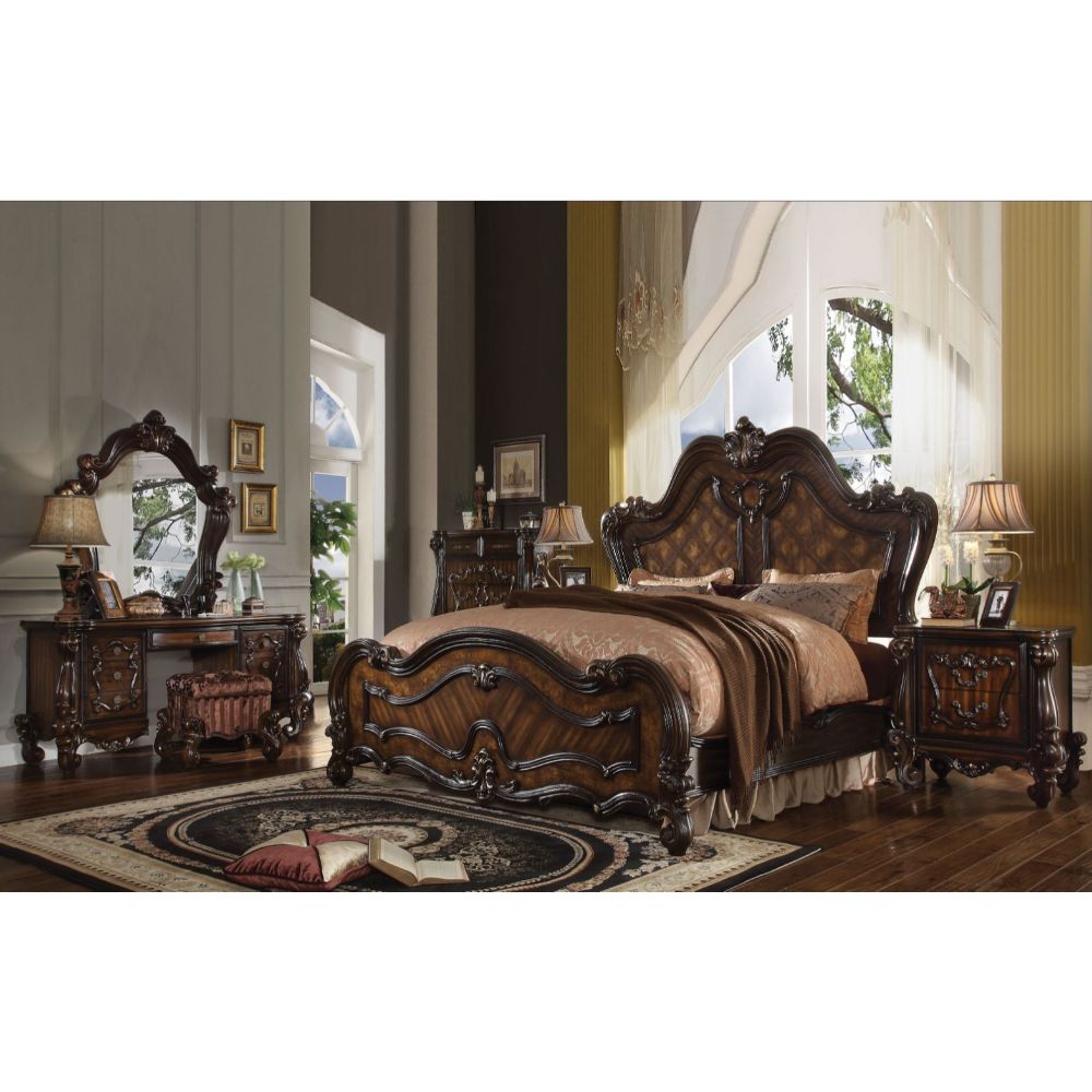 Versailles Eastern King Bed, Cherry Oak