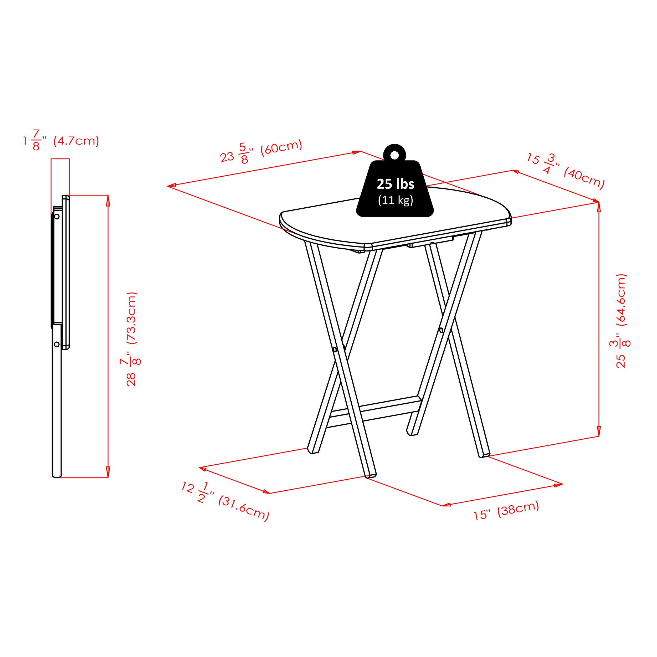Corbett 2-Pc Oversized Snack Tables, Coffee