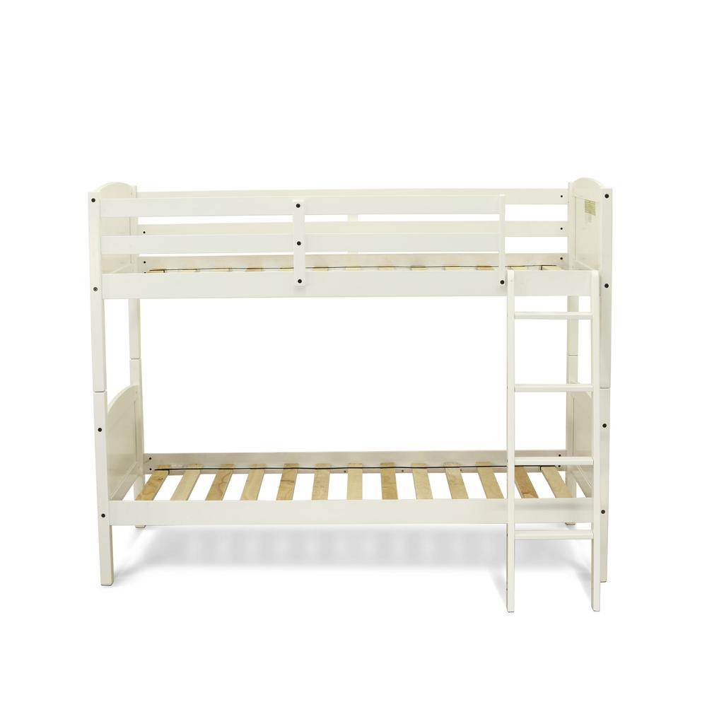 Albury Twin Bunk Bed in White Finish