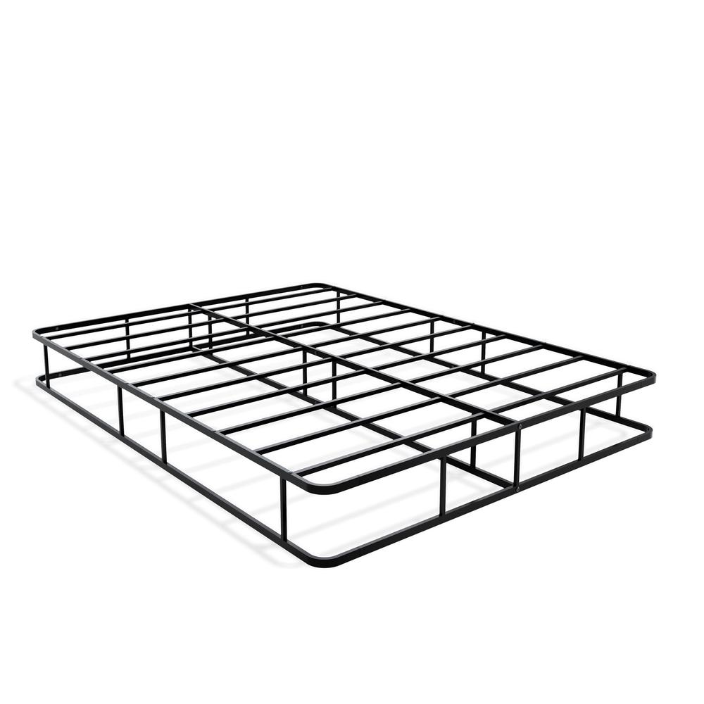 Terrell Dothan Queen Black Metal Bed Frame   Modern Style with Headboard & Footboard