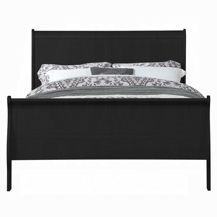 Killa Louis Philippe Collection Twin Wooden Bed – Sleigh Headboard for Teen Rooms