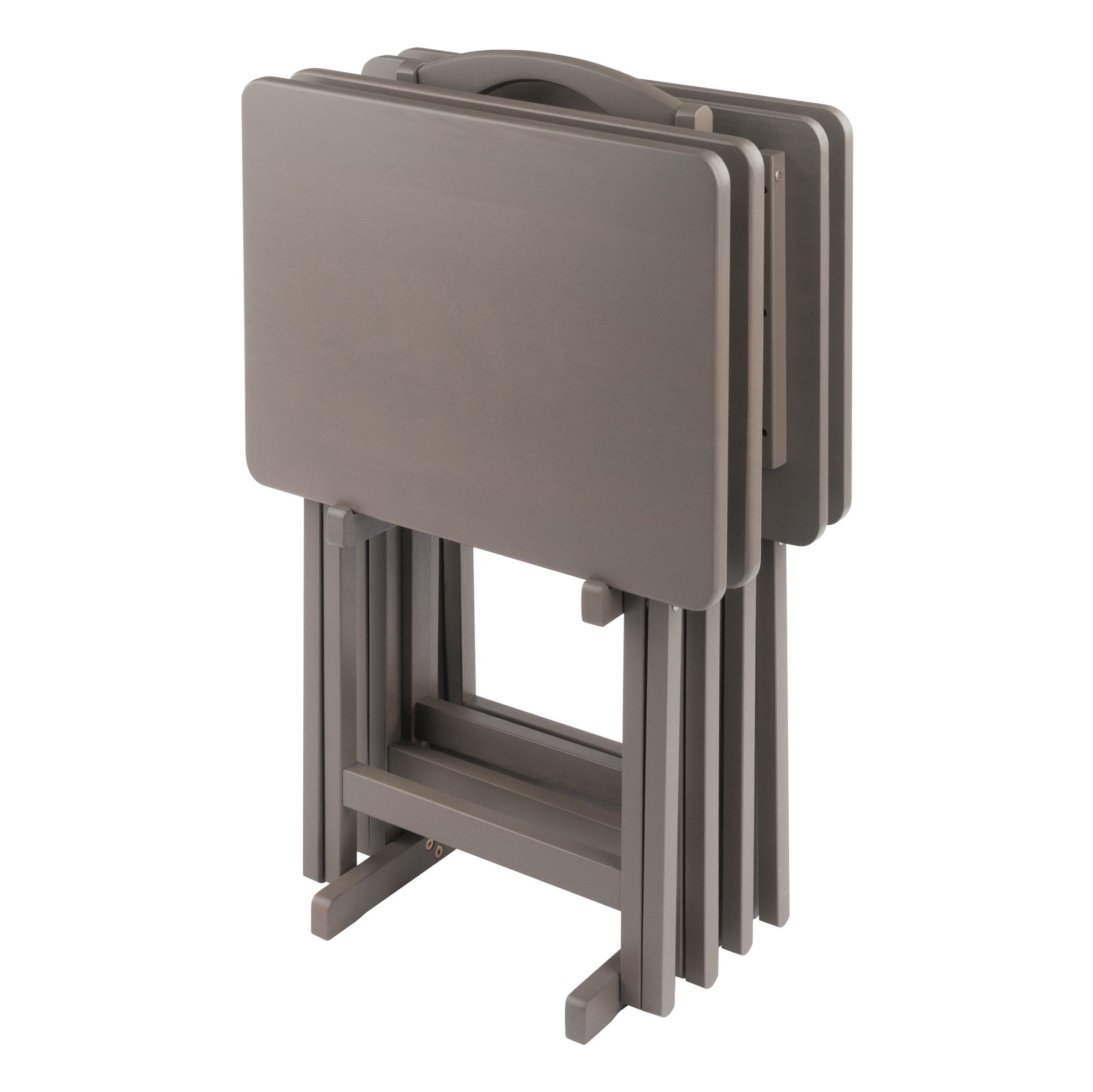 Alex 5-Pc Snack Table Set, Oyster Gray