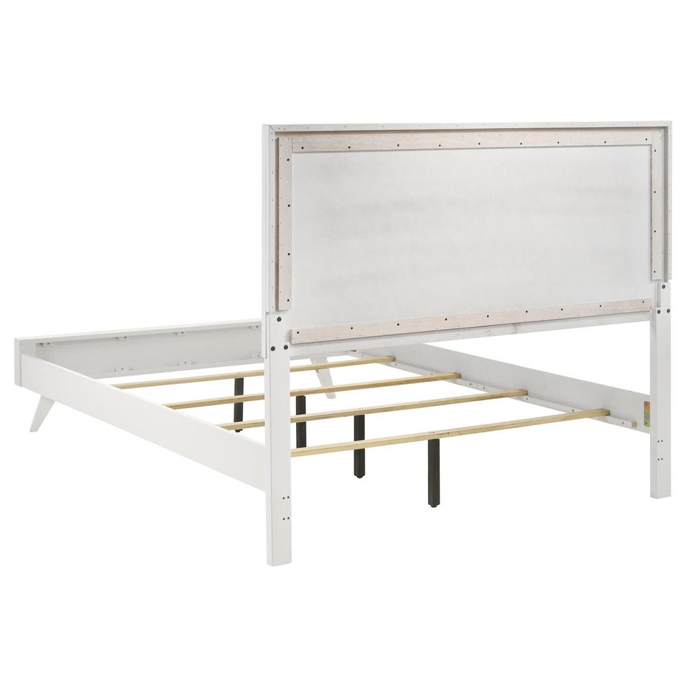 Janelle Eastern King Panel Bed White