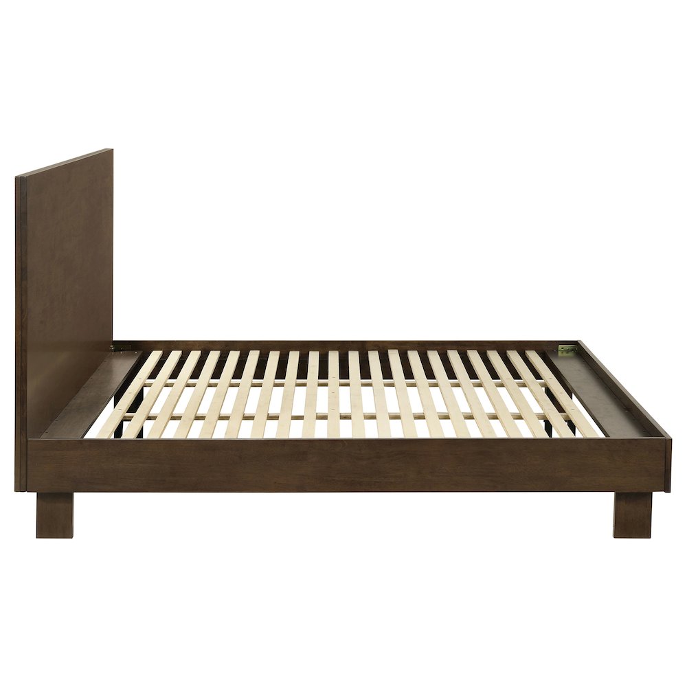 Glenwood 48-inch Eastern King Platform Panel Bed Warm Brown