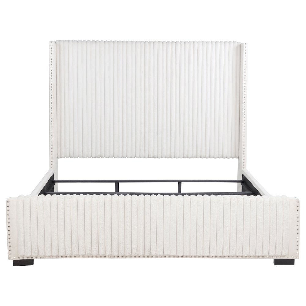 Natasha 69-inch Upholstered California King Bed Cream