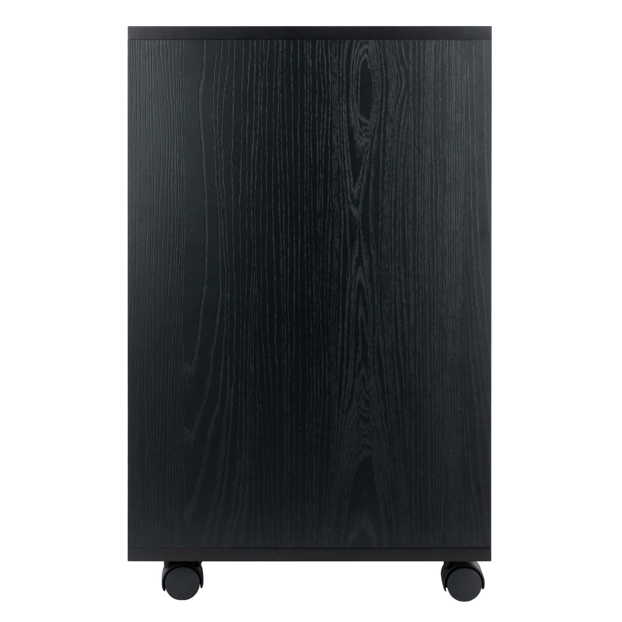 Halifax Bins & Drawers Storage Mobile Cabinet, Black