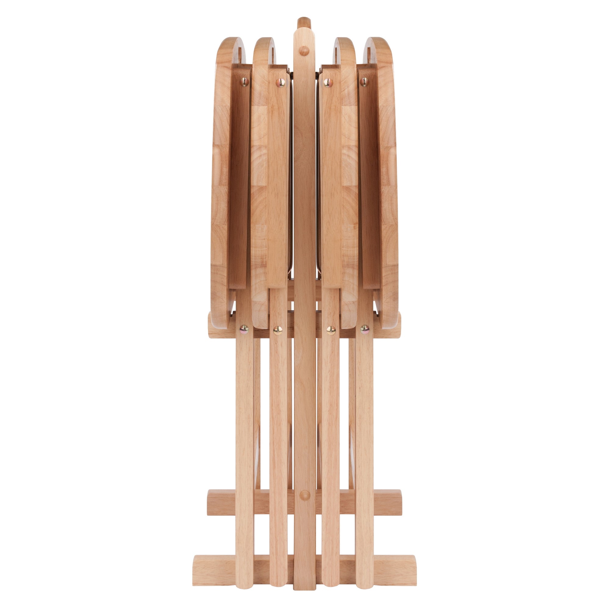 Lucca 5-pc Snack Table Set, Natural
