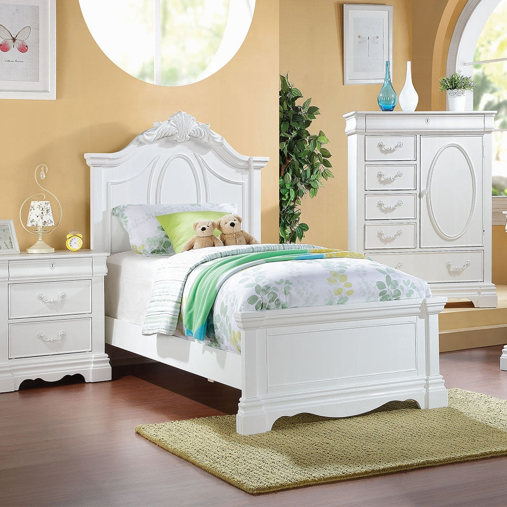 Estrella Full Bed, White