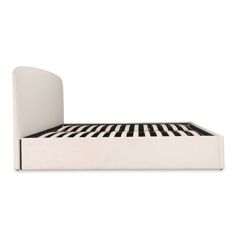 Pavone Joan Collection King Size Fabric Storage Bed – Modern Upholstered Design with Storage