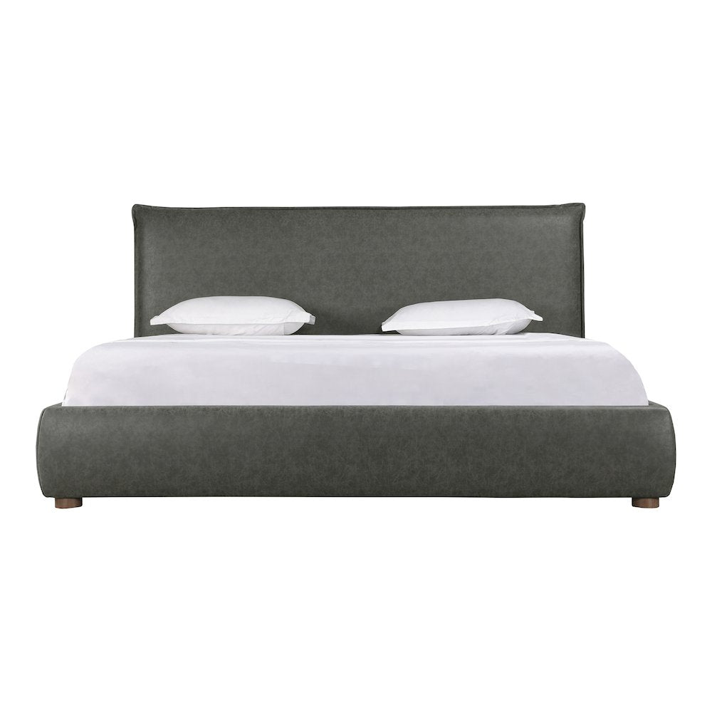 Luzon King Bed Slate Vegan Leather