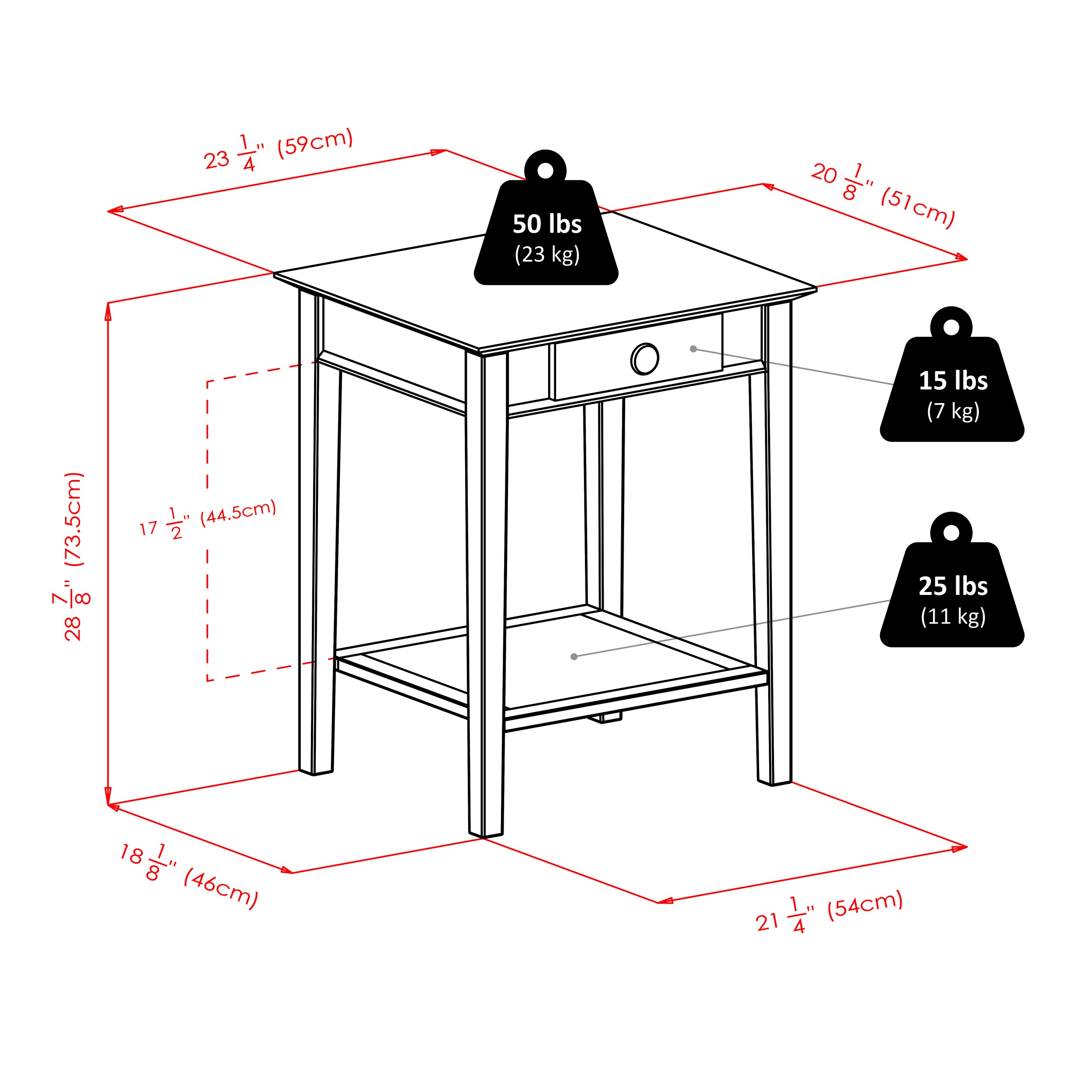 Studio Home Office Printer Stand, Honey
