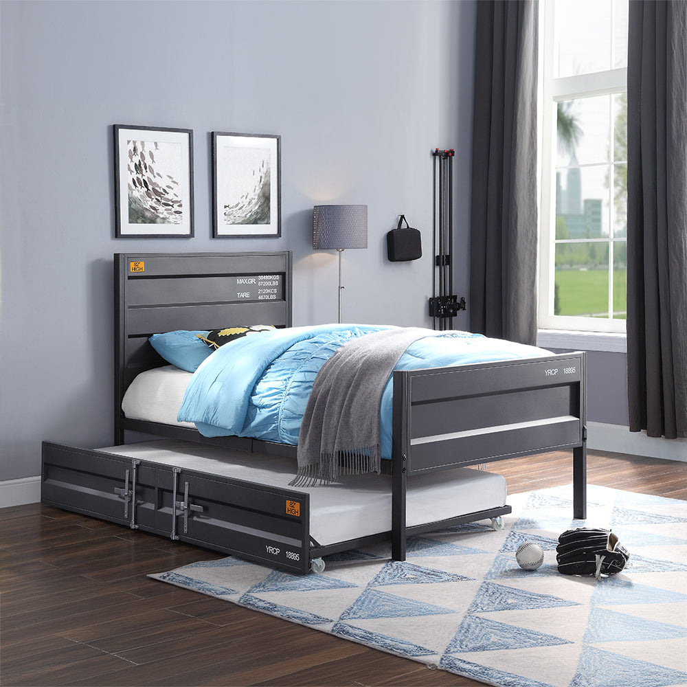 Ranbir Cargo Teenager Full Platform Bed Frame Durable Wood Construction with Contemporary Styling