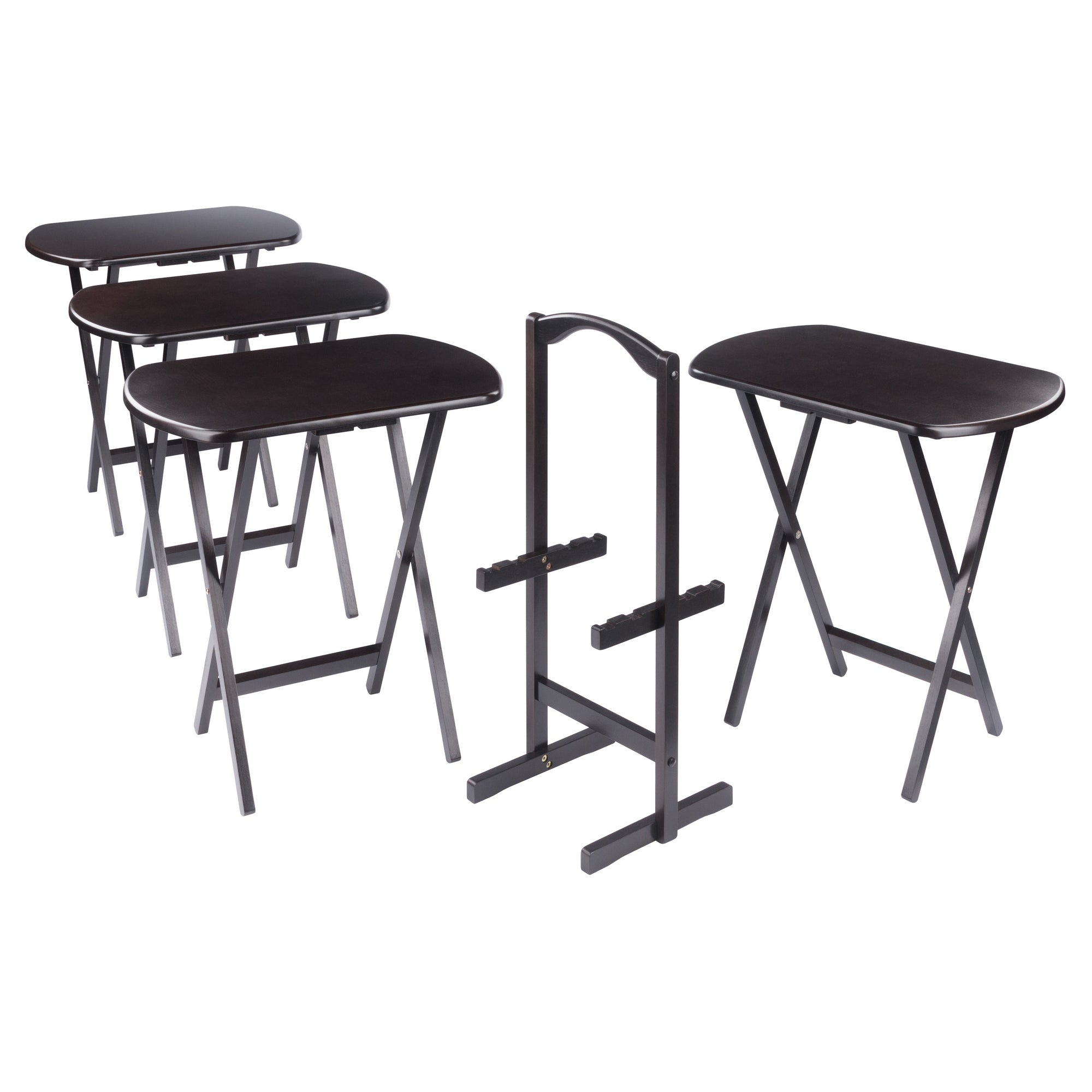 Corbett 5-Pc Oversized Snack Table Set, Coffee