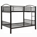 Cayelynn Full Over Full Black Metal Bunk Bed Modern Teen Design with Ladder