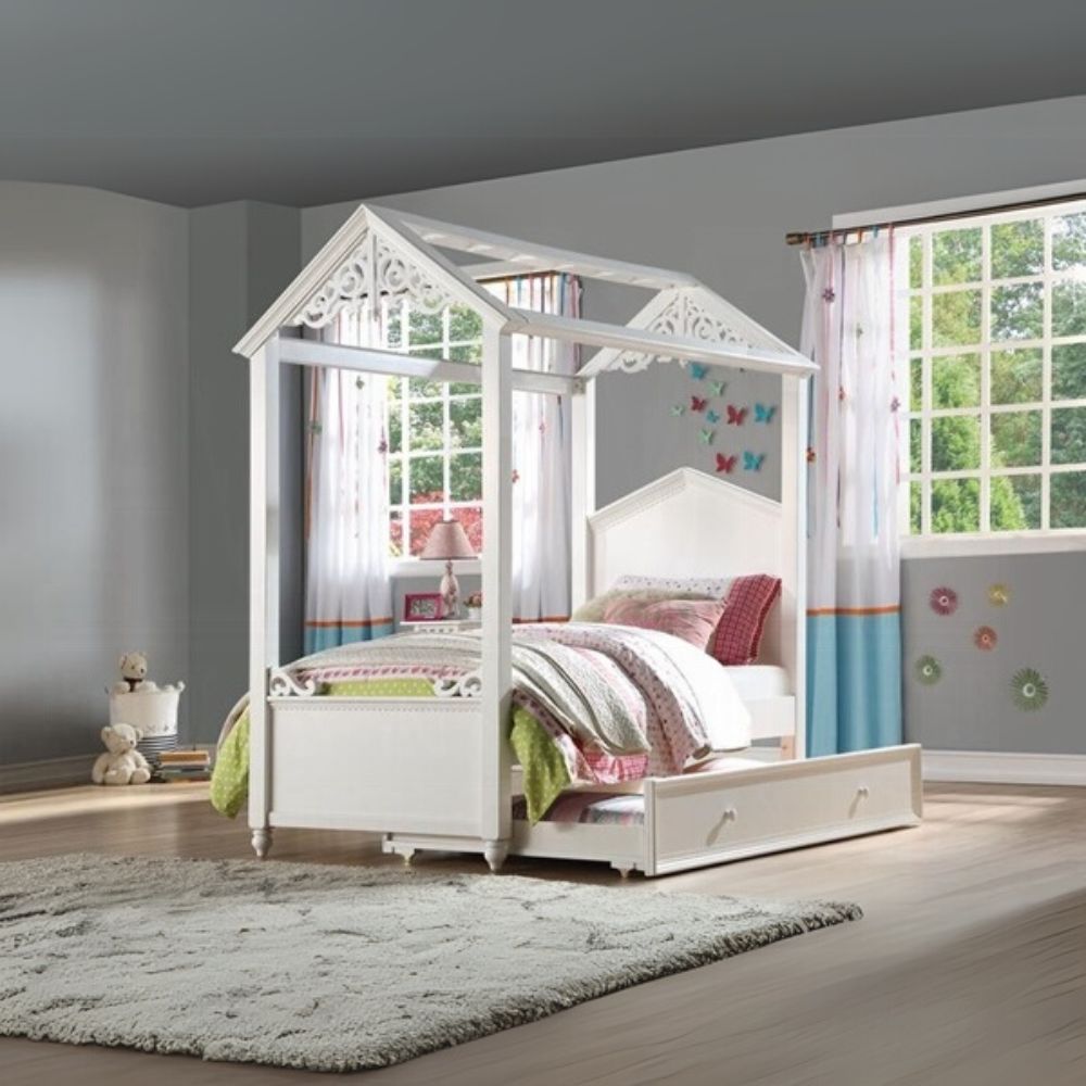 Rapunzel Full Bed, White