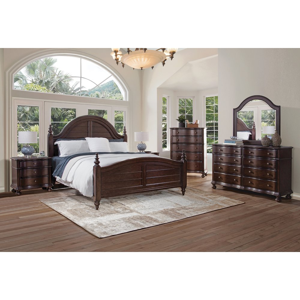 Rodanthe Queen Panel Bed - Cherry Brunette